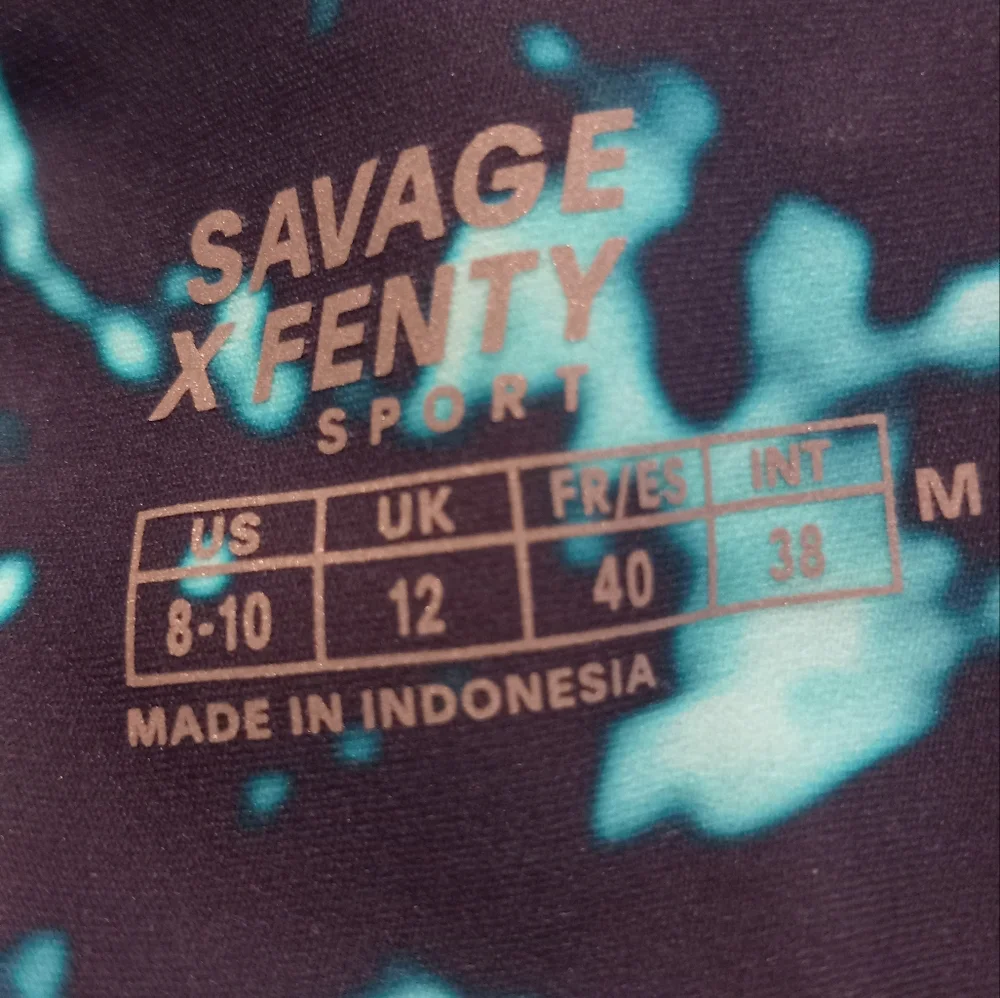 Savage X Fenty Teal and Navy Leggings - Picture 6 of 6